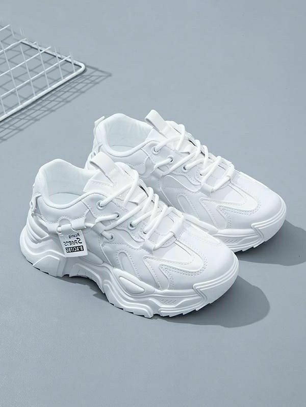White Chunky "Lamba" Urban Sneakers